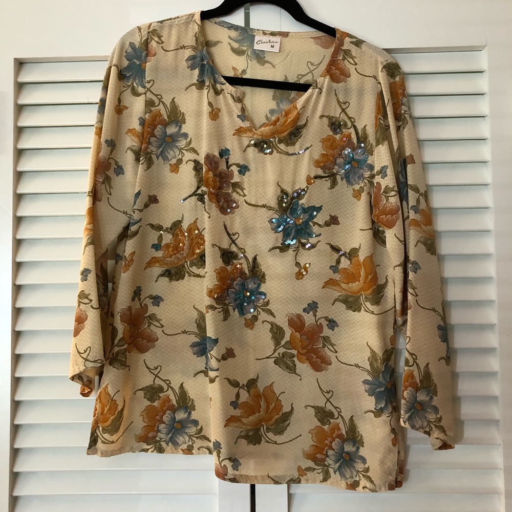 100% silk tunic